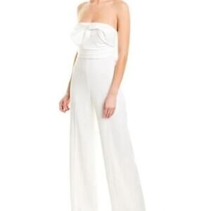 NWT Jay Godfrey white bow jumpsuit, Size 14